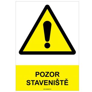 Tab.Pozor prochazite stavenistem